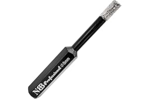 NBB Brocas de diamante con vástago hexagonal,corona diamante para taladrar en seco en porcelana, cerámica, baldosas, granito, azulejo, meyor en húmedo, en taladros de cable o sin cable (1, 5mm)