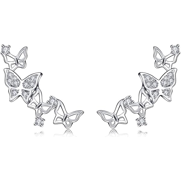 SOFIA MILANI - Oorbellen voor dames 925 Zilver - Gebogen Oorklimmer - E0520 SOFIA MILANI - Oorbellen voor dames 925 Zilver - Gebogen Oorklimmer - E0520