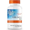 Doctor's Best, Fully Active B12, 1.500mcg, 3-Day-Depot, 60 Vegan Capsules, Vitamin B12, Gluten Free, SOYA Free, Vegetarian