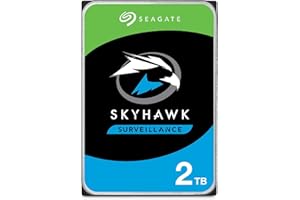 Seagate SkyHawk, 2 TB, Hard Disk Interno per Applicazioni Video, Unità SATA 6 GBit/s, 3.5", Cache 64 MB, 3 Anni servizi Rescue in-house, Pacchetto di Facile Apertura (ST2000VXZ08), Amazon Exclsusivo