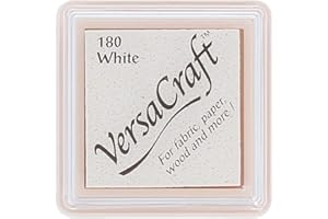 Tsukineko almohadilla de tinta Versacraft de limón, Blanco, pequeño