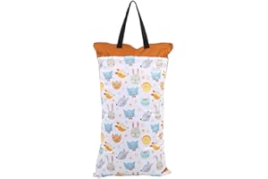 HZTYYIER Hanging Nappy Pail,Hängende feuchte trockene Stoffwindeleimer Tasche, Wetbag für wiederverwendbare Windeln oder Wäsche(#1)