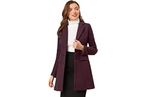 Allegra K Abrigo De Invierno Con Solapa Con Muesca De Un Solo Pecho Para Mujer Día de San Patricio