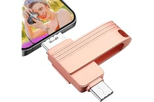 gaborlet 512 GB USB Stick 3 in 1 Memory Stick 512 GB USB 3.0 High Speed Flash Drive Portable USB Stick Metal Photo Stick for Mobile Phones Computers PC Laptop OTG Android