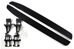 J&J AUTOMOTIVE | Side Steps in Aluminium and ABS Plastic for Land Rover Range Rover Sport/Vogue L405 2012-2023, Kit of 2 pieces (Left and Right), Mounting Material Included