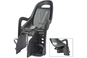 Polisport Unisex – Erwachsene Kindersitz-2123501600 Kindersitz, schwarz/grau, L