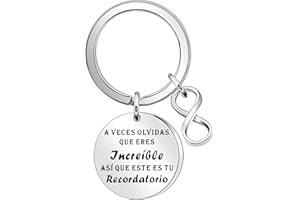 Angelra Regalos inspiradores Llavero para Mujeres con ColganteA Veces Olvidas Que Eres Increíble, así Que Este Es Tu Recordatorio Grabado Regalos de Cumpleaños