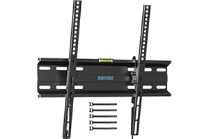 ‎BONTEC BONTEC Niskoprofilowy Uchwyt Ścienny do Telewizora 23-60 cali Ultra Cienki Uchwyt TV LED LCD OLED VESA Max 400x400mm Nośność do 45 kg z Blokadą Sprężynową i 5 Opaskami Kablowymi w Zestawie