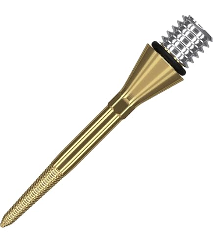 Mission Titan Pro Titanium Conversion Points Grooved Silver | Premium Kwaliteit & Snelle Levering | Darts Warehouse