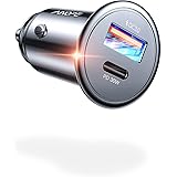 USB C Car Charger, 48W Fast Car Charger [Mini & Metal] Cigarette Lighter Usb Charger, AINOPE USB Car Phone Charger PD30W & QC
