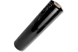 ‎MAGNET-KAUF 1 Rolle Stretchfolie Schwarz Folie Für Möbel 23my Rollen 500mm Breit 300m Länge Palettenfolie Handfolie Wickelfolie Verpackungsfolie Umzugsfolie 3,5KG