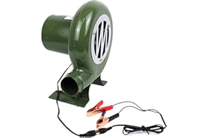 ERENO DBGA 12V Electric Blacksmith Forge Blower, Centrifugal Barbecues Pump Fan Coal Forge Air Blower for Car Battery, Outdoor