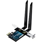 VegGieg AX1200 Wi-Fi 5 Alıcı ve Bluetooth 4.2 Adapt&ouml;r 5DB Dual Anten PCIe Wifi Ağ Kartı