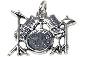 Inmaculada Romero IR Colgante plata Ley 925m motivo batería música [AB4917]