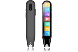VIRXCIR Scan Reader Pen, 134 Languages Reading Pen for Dyslexia, OCR Digital Reader Pen Supports Speech & Scan to Text Translation, Multilingual Smart Scanner Pen with Camera for Travel/Learning/Meeting