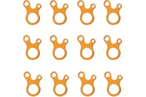 Azarxis Aluminum Guyline Tensioner Guy Rope Adjuster Wind Cord Buckle 12 Pack Lightweight for Camping Hiking Backpacking Picnic Outdoor Tent Accessory