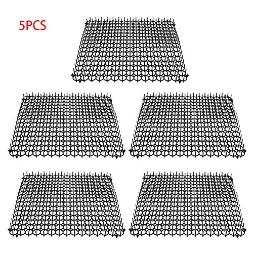Yinong Grilles Anti-nuisibles - pour Jardinières et Potagers - Pic Anti Pigeons, Oiseaux | Piques pour Murs, clôtures, barrières, potagers, canapé | Set de 5 Grilles