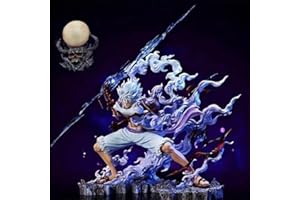 TENGFA Figura de Anime Luffy Gear 5, Monkey D Luffy Sun God Nika Figuras Decoración Estatua Figura Modelo Regalo Adornos 11.0 in