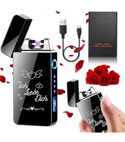 DONGQI Elektrische aansteker, USB-aansteker, elektrisch, touchscreen, USB-aansteker, oplaadbaar