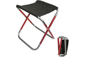 C Hello Cloud Camping Folding Stool, Mini Outdoor Collapsible Slacker Chairs Seat Portable Lightweight Folding Stool for Fishing Camp Traveling Hiking Beach Garden BBQ with Carry Bag in 3size (Medium)
