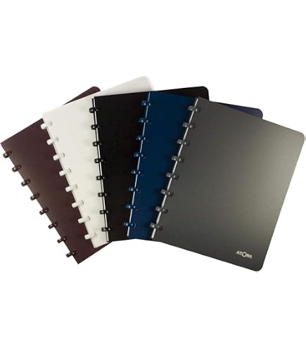 ATOMA Quaderno A4 Con Fogli A Quadretti - 72 Fogli Sostituibili, Carta 90g/m² Inchiostro Proof, Colore Crema