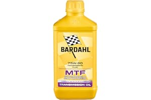 Bardahl - Olio Trasmissione MTF 75W90, Protezione degli Ingranaggi Trasmissione e Blocco Cambio-Differenziale, Synchroniser Performance, per Autoveicoli, 100% Sintetico, 1 Litro