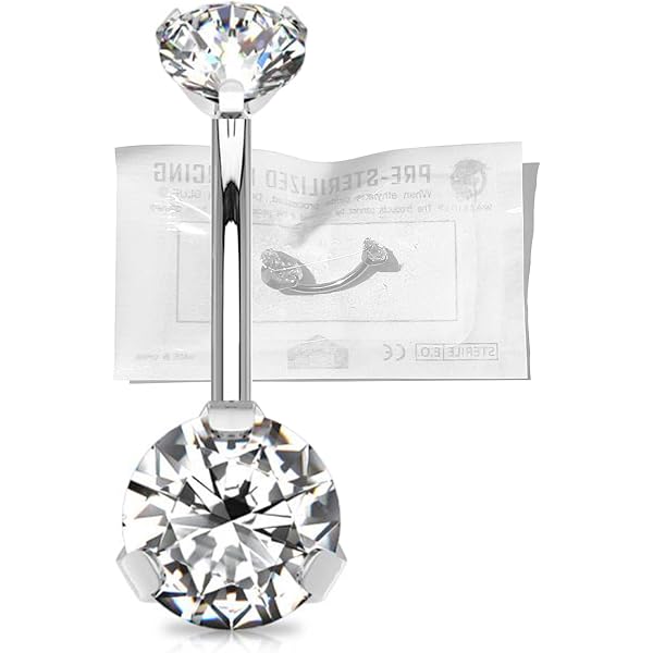 DHWEKU 20 Gauge Curvo Naso a Bottone in Acciaio Inox Naso Anelli Zirconia Cubico Piercing Gioielli per Corpo, Vite e Forma di L Curvatura, 8 Pezzi