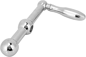 LANTRO JS Poignée de table à manivelle D26, fraiseuse à 3 billes, poignée de rechange pour fraiseuse Bridgeport, diamètre du trou intérieur de 16 mm