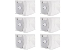 DOZYLIVE 6 Piezas Bolsas para Conga 2290 Cecotec Autovaciado, Bolsas de Polvo de Robot Aspiradora Kit, Bolsa para Conga 2290, Accesorios Bolsa de Polvo, Gran capacidad Aspirador Bolsa de Recambio
