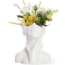Vaso In Ceramica A Forma Di Corpo Femminile Hey_you 16 Cm - Beige, Originale Regalo Per San Valentino O Casa