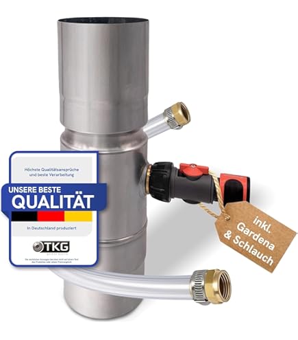 Collecteur Eau Pluie Récupérateur Eau De Pluie Avec Tuyau Télescopique - Pour Gouttière 100mm - Noir Anti-gel économie D'eau Jardin