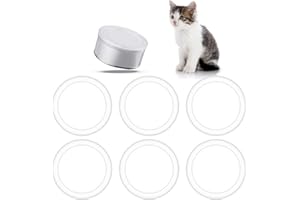Ajcotahm 6 PCS Dog Food Can Covers Lids, 75 mm Reusable Pet Food Can Covers, Transparent Plastic Tight Seal Lids for Dog Cat Foods Saver for Canned Goods