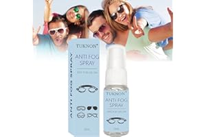 TUKNON Spray Anti Appannamento Occhiali, Antifog Spray, Spray Antiappannamento, per Occhiali Lens, Occhiali, Maschere Sci, Occhiali da Sole, 20 ml