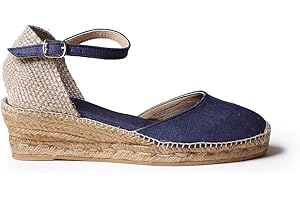 Toni Pons Romina - Espadrillas vegane con Zeppa da Donna realizzate in Tessuto di Cotone.