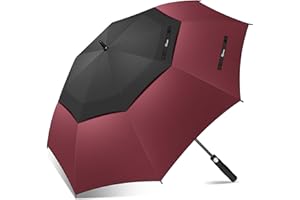 NINEMAX Paraguas Grande Antiviento, Paraguas Golf Grandes XL/XXL, Umbrella Extra Grande Resistente Al Viento Fuerte para Hombre Mujer