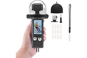 WEWOGA Osmo Pocket 3 40M/131FT Custodia Subacquea Protettiva Guscio Compatibile per DJI Osmo Pocket 3 Accessori Impermeabili-Nero