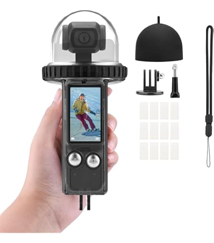LICHIFIT Duikhoes waterdicht voor DJI Osmo Pocket 3 - 45 m onderwaterbescherming, beschermhoes, accessoires voor camerakooi