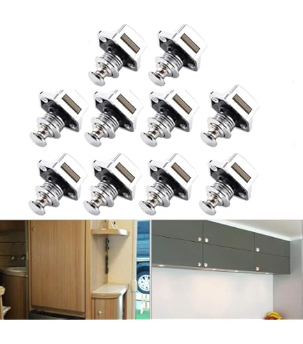 Push Lock - Meubelslot mini zilver - Webwinkel en Push Lock - Meubelslot mini zilver - Webwinkel en