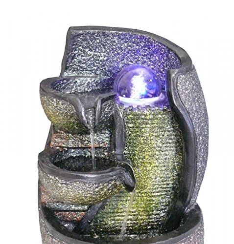 Zimmerbrunnen, Dekobrunnen, LED Farbwechsel + Glaskugel, FoBowl, 10265 - 3