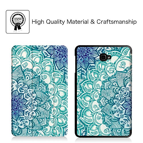 Fintie Samsung Galaxy Tab A 10.1 Hülle – Ultra Schlank Superleicht Ständer Smart Shell Case Cover Schutzhülle Etui Tasche mit Auto Schlaf / Wach Funktion für Samsung Galaxy Tab A 10,1 Zoll T580N / T585N Tablet (2016 Version), Z- Emerald - 2