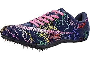 SDEQA Herren Damen Leichtathletikschuhe Leichte Spikes Laufschuhe Für Hochsprung Weitsprung Sprint