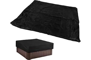 Yosoo Health Gear Fyrkantigt Badtunnaskydd, Polyesterfiber Spaskydd 78,74 X 11,81 Tum, med Säker Passform för Utomhusskydd Mot Skräp Regn snö
