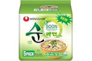 Nongshim Soon Veggie Ramyun Noodle Soup (Pack of 5) 560g