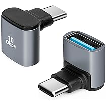 ESTENSIONE ADATTATORE MICRO USB Maschio A Tipo C Femmina 90 Gradi Estensore Angolo Retto EUR 3 - Foto 10