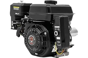 SHZICMY Motor de gasolina de 7,5 CV, 3600 rpm, motor de kart, motor de accionamiento de 4 tiempos, motor de repuesto, motor de arranque eléctrico, motor de gas de repuesto, 212 ccm