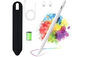 KARFUN Penna Tablet per Touch Screen Android,Compatibile con Huawei,Samsung,Lenovo,Vivo,XiaoMi Tablet,iPhone, Precisione Migliorata,15 Minuti di Ricarica Rapida Pencil con 2 Punta Sostituibile
