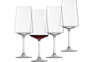 SCHOTT ZWIESEL Copas de vino tinto MioVino (set de 4), modernas copas para vino tinto, copas de cristal Tritan aptas para lavavajillas, fabricadas en Alemania (art. nº 124051)
