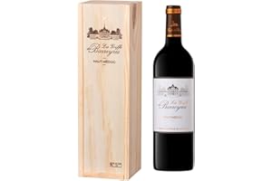 CASTEL CHATEAUX GRANDS CRUS Coffret Cadeau Caisse Bois - La Griffe de Barreyres - AOP Haut Médoc - Vin Rouge - 75cl