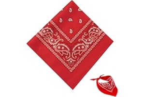 Ceihwa Bandana Quadrata Donna Bandana Fazzoletto Uomo con Paisley Pattern 55x55cm Bandana Cowboy Bambino Sciarpa Fazzoletti Bandane Multifunzionale Sciarp per Collo,Fazzoletti da Taschino