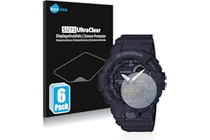 savvies Protector Pantalla para Casio G-Shock GBA800 6 Unidades - Película Ultra Transparente